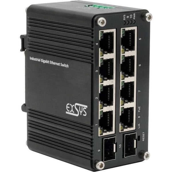 Exsys PoE+ Switch EX-62035MPOE-SFP 10 Port