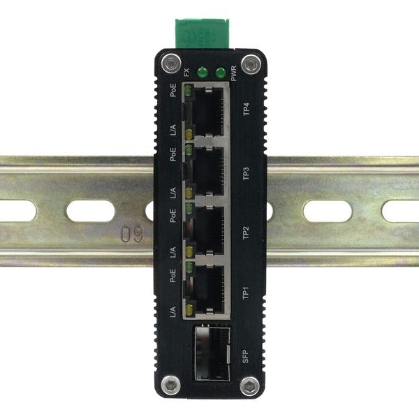 Exsys PoE+ Switch EX-62020POE-SFP 5 Port
