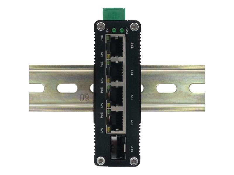 Exsys PoE+ Switch EX-62020POE-SFP 5 Port