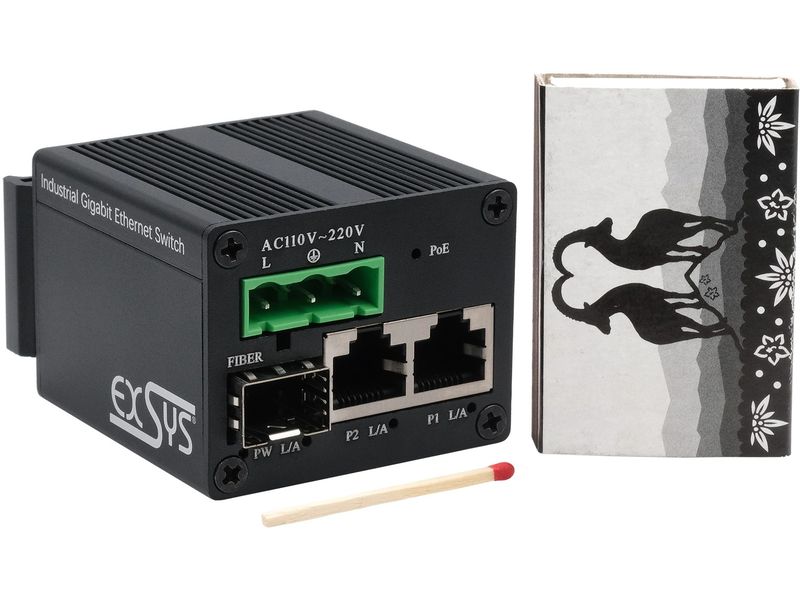 Exsys PoE+ Switch EX-62010POE-SFP 10 Port