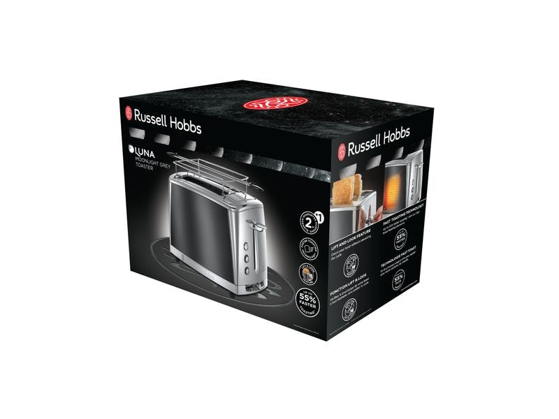 Russell Hobbs Toaster Luna Moonlight Grey