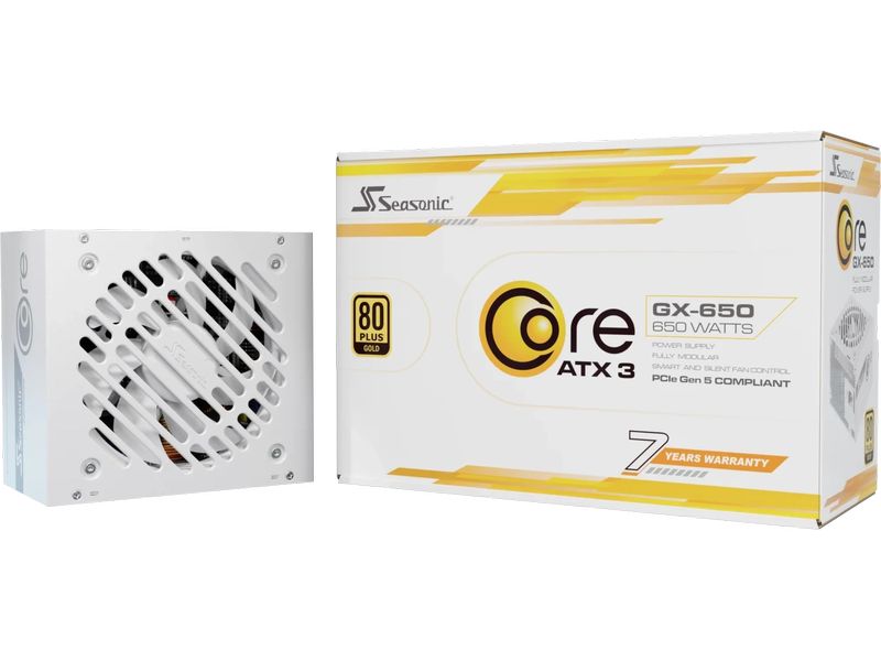 Seasonic Netzteil CORE GX Weiss ATX 3.1 650 W