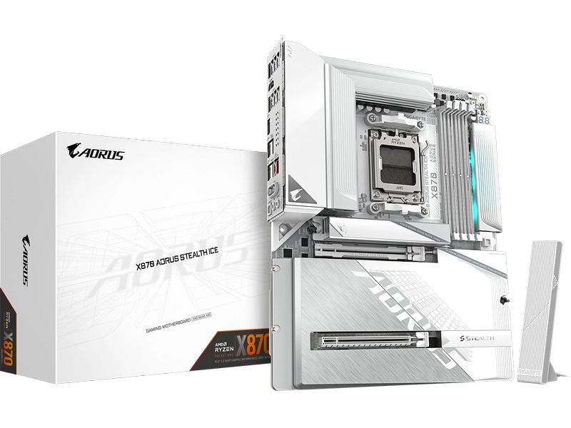 Gigabyte Mainboard X870 AORUS STEALTH ICE