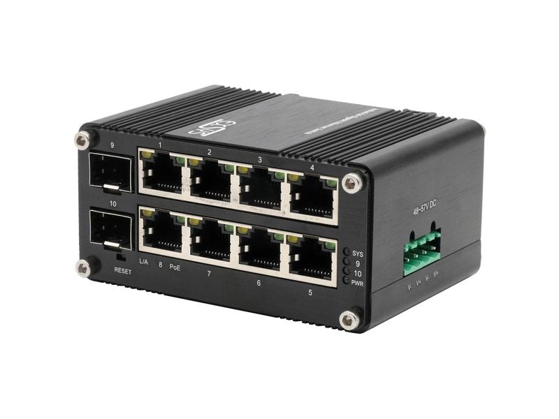 Exsys PoE+ Switch EX-62035MPOE-SFP 10 Port