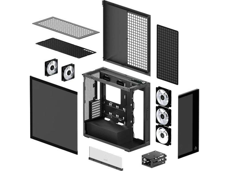 Arctic Cooling PC-Gehäuse ACPCC00015A Black Tinted