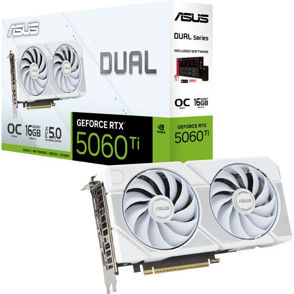 ASUS Grafikkarte Dual RTX 5060 Ti OC 16 GB Weiss