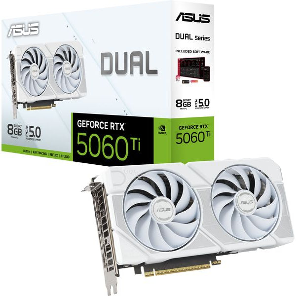 ASUS Grafikkarte Dual RTX 5060 Ti 8 GB Weiss