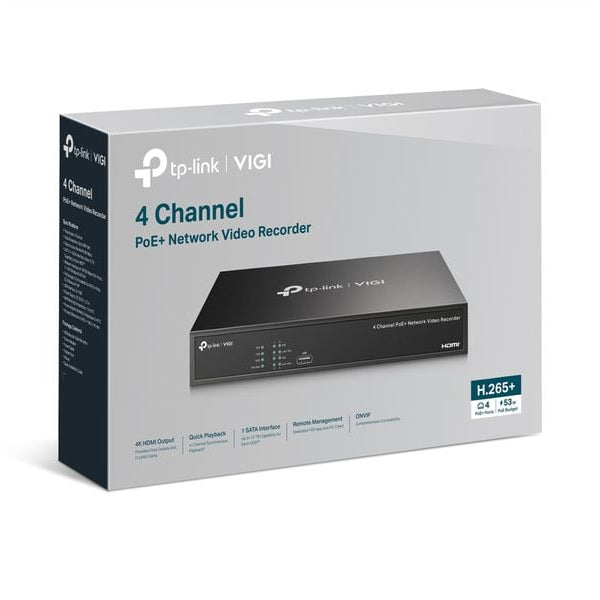 TP-Link Netzwerkrekorder VIGI NVR1004H-4P 2 TB, 4 Kanal