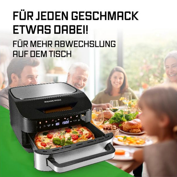 GOURMETmaxx Heissluftfritteuse mit XXL-Garfläche 7 l