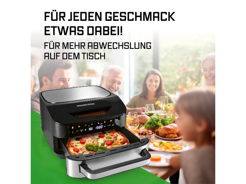 GOURMETmaxx Heissluftfritteuse mit XXL-Garfläche 7 l