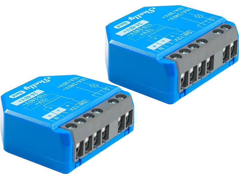 Shelly WLAN-Schaltaktor 1 Gen 4 x 2 Blau