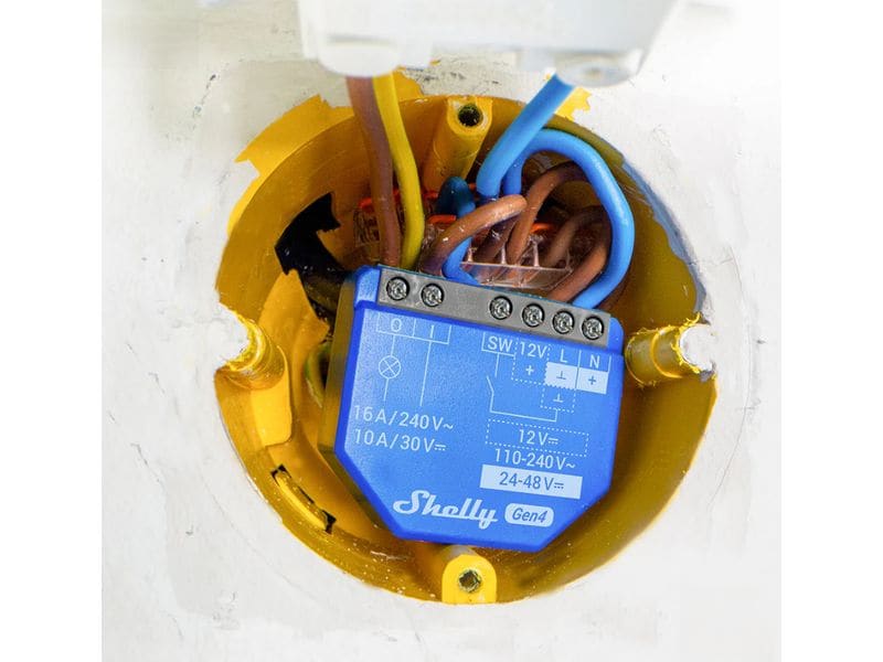 Shelly WLAN-Schaltaktor 1 Gen 4 x 2 Blau