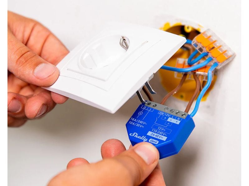 Shelly WLAN-Schaltaktor 1 Gen 4 x 2 Blau