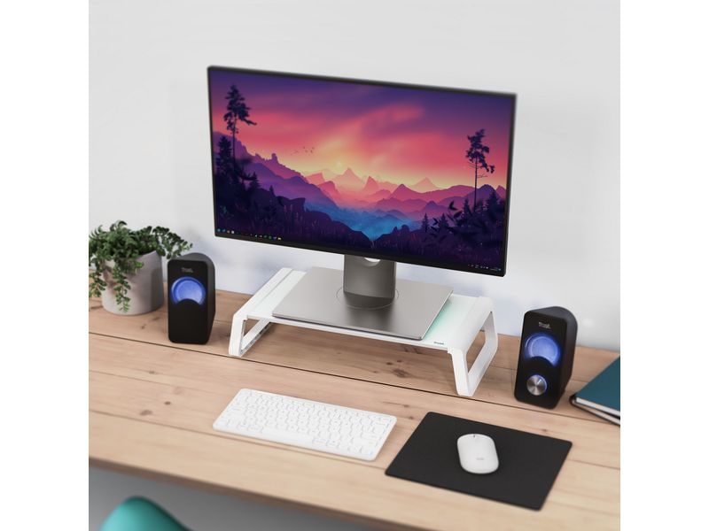 Trust Tischhalterung Monta bis 10 kg – Weiss