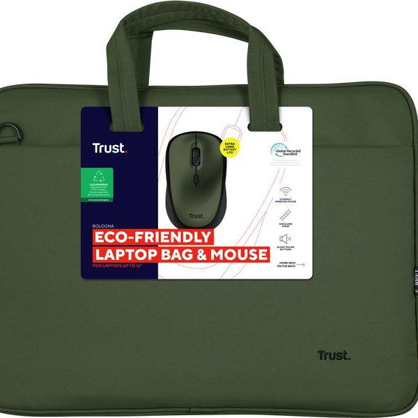 Trust Notebooktasche Bologna Eco – Maus Set 16 
