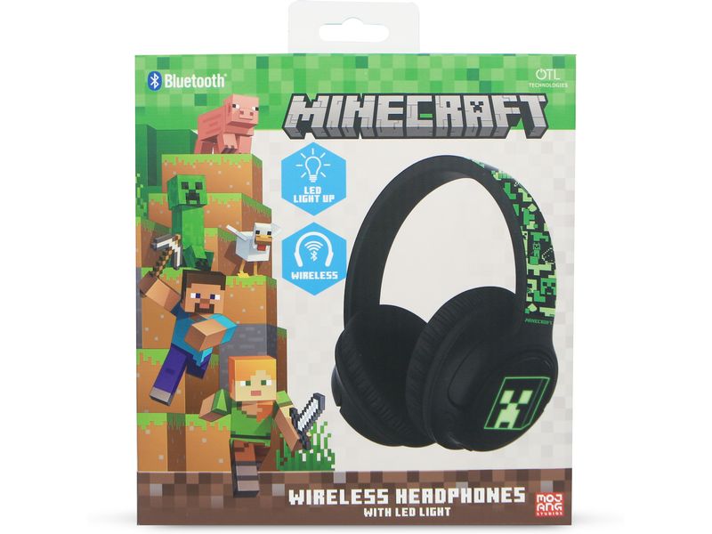 OTL Minecraft LED light up kabellose Kopfhörer