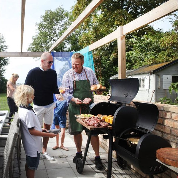 Landmann Holzkohlegrill Smoker Vinson 200 - Schwarz