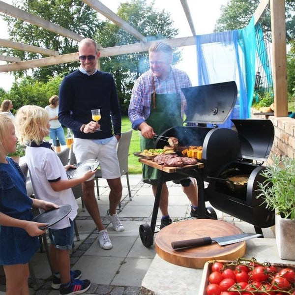 Landmann Holzkohlegrill Smoker Vinson 200 - Schwarz