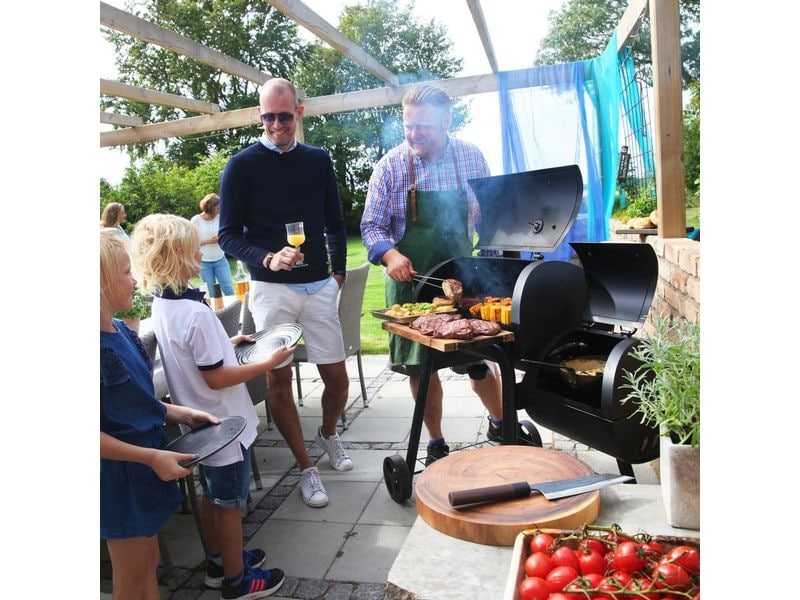 Landmann Holzkohlegrill Smoker Vinson 200 - Schwarz