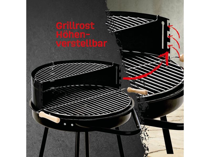 Landmann Holzkohlegrill - 66.5 cm - Schwarz