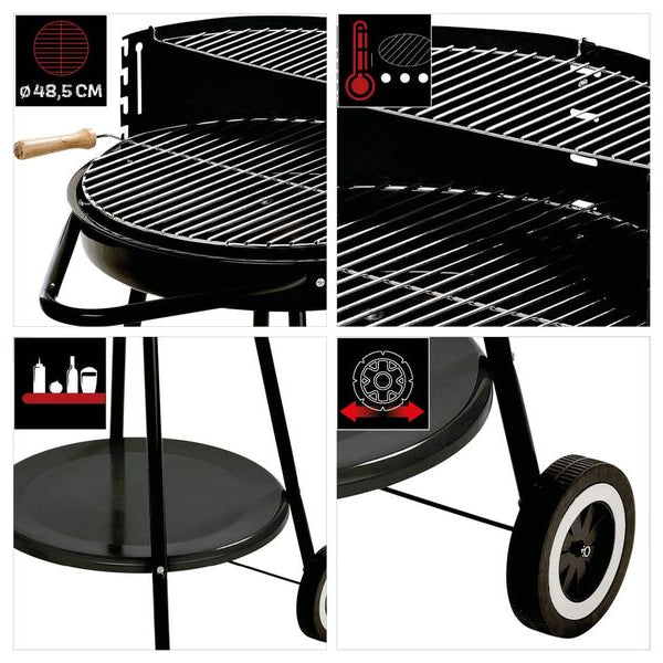 Landmann Holzkohlegrill - 66.5 cm - Schwarz