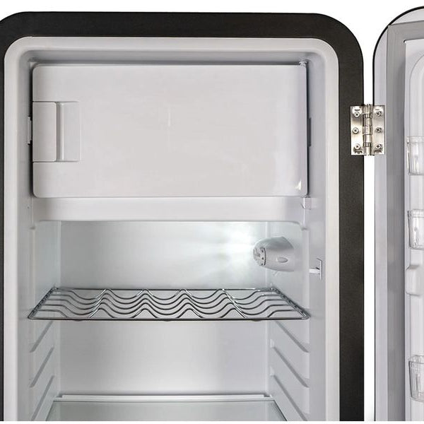 Kibernetik Retro Kühlschrank KSG260 Rechts, Schwarz