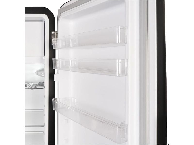 Kibernetik Retro Kühlschrank KSG260 Rechts, Schwarz