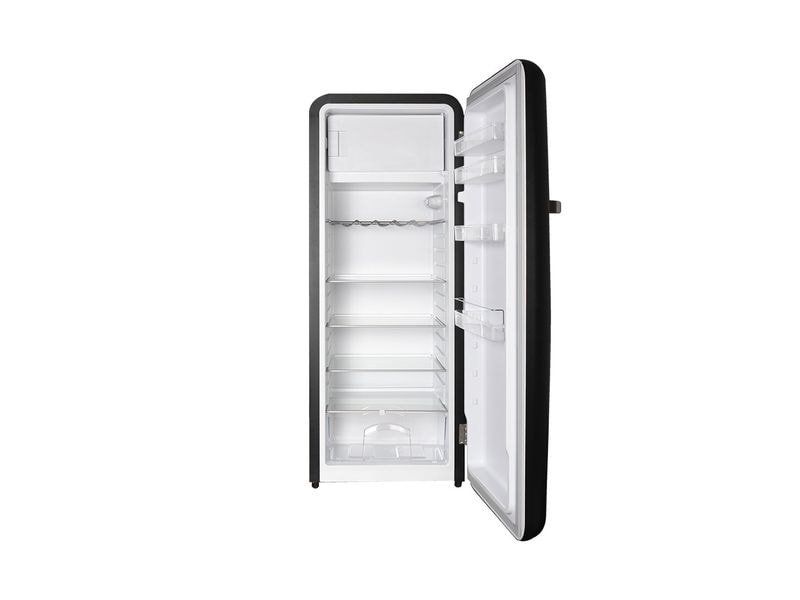 Kibernetik Retro Kühlschrank KSG260 Rechts, Schwarz