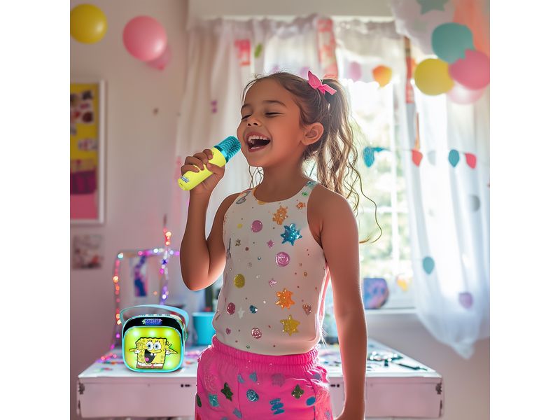 OTL Spongebob LED Wireless Karaoke Lautsprecher und Mikrofon