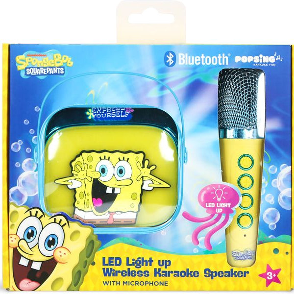 OTL Spongebob LED Wireless Karaoke Lautsprecher und Mikrofon