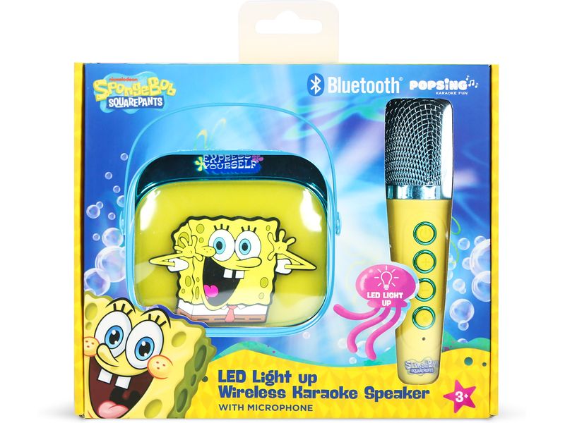 OTL Spongebob LED Wireless Karaoke Lautsprecher und Mikrofon