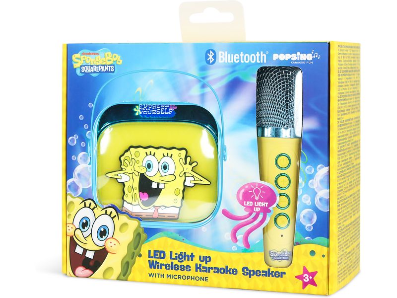 OTL Spongebob LED Wireless Karaoke Lautsprecher und Mikrofon