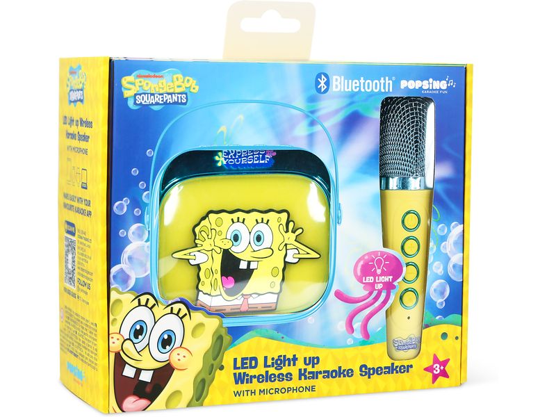 OTL Spongebob LED Wireless Karaoke Lautsprecher und Mikrofon