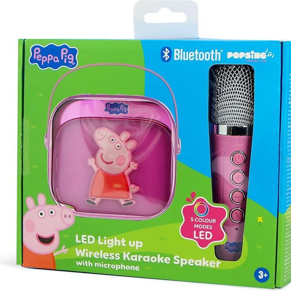 OTL Peppa Pig LED Wireless Karaoke Lautsprecher und Mikrofon