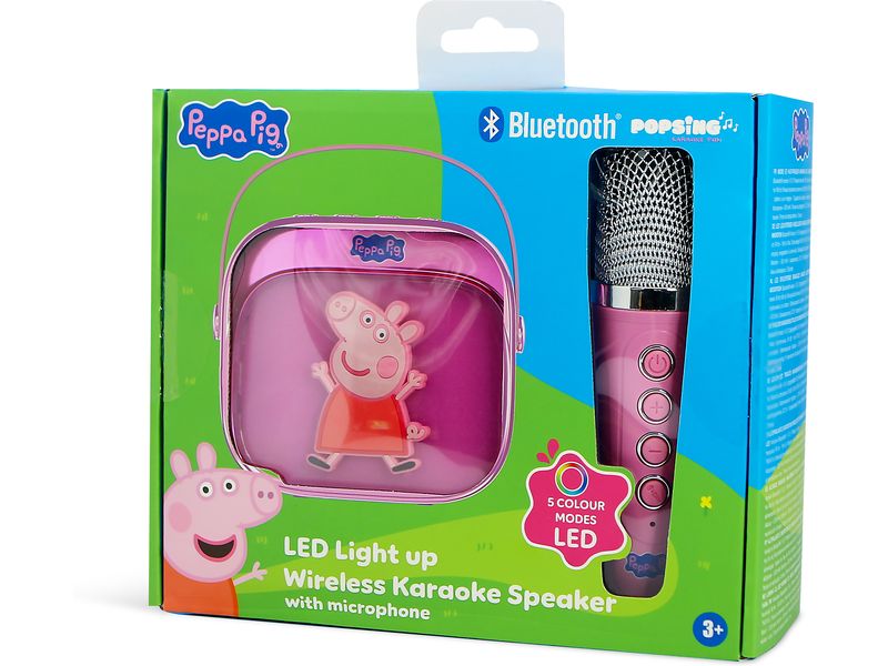 OTL Peppa Pig LED Wireless Karaoke Lautsprecher und Mikrofon