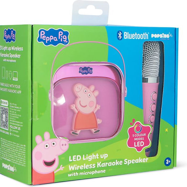 OTL Peppa Pig LED Wireless Karaoke Lautsprecher und Mikrofon