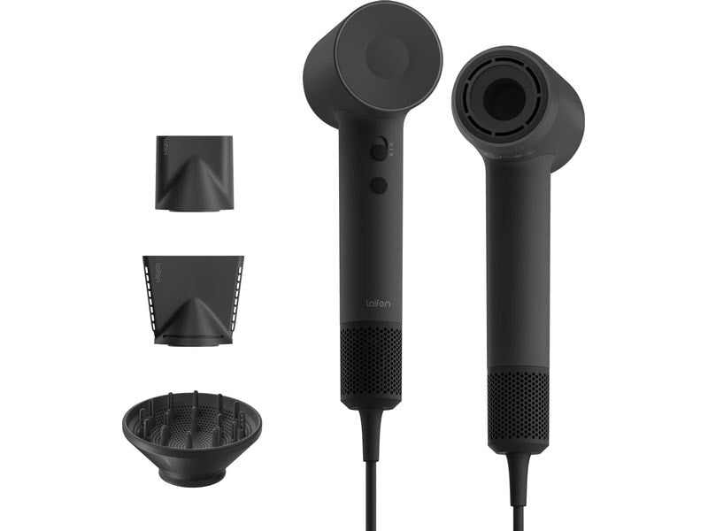 Laifen Haartrockner SE 2, 3 Aufsätze & Magnetanschluss, Schwarz