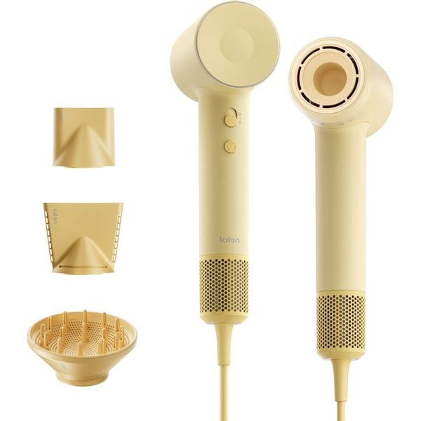Laifen Haartrockner SE 2, 3 Aufsätze & Magnetanschlusss, Gelb