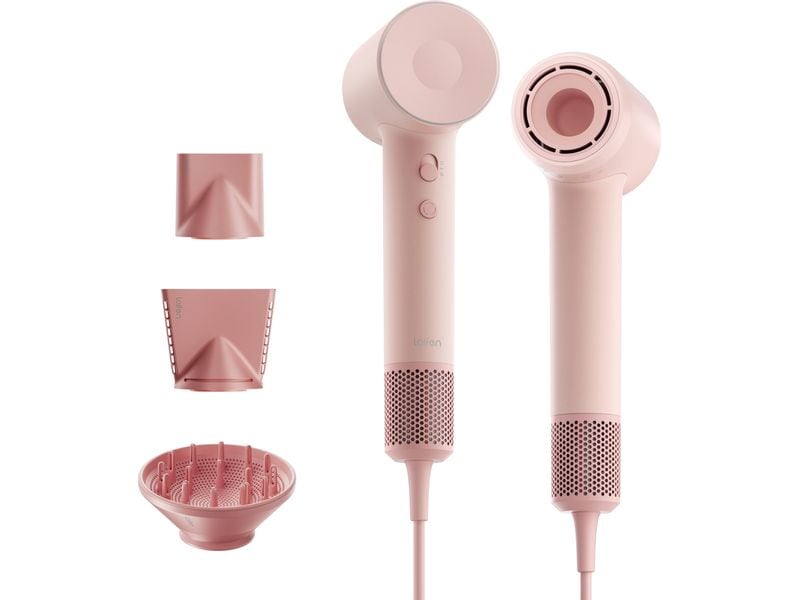 Laifen Haartrockner SE 2, 3 Aufsätze & Magnetanschluss, Rosa