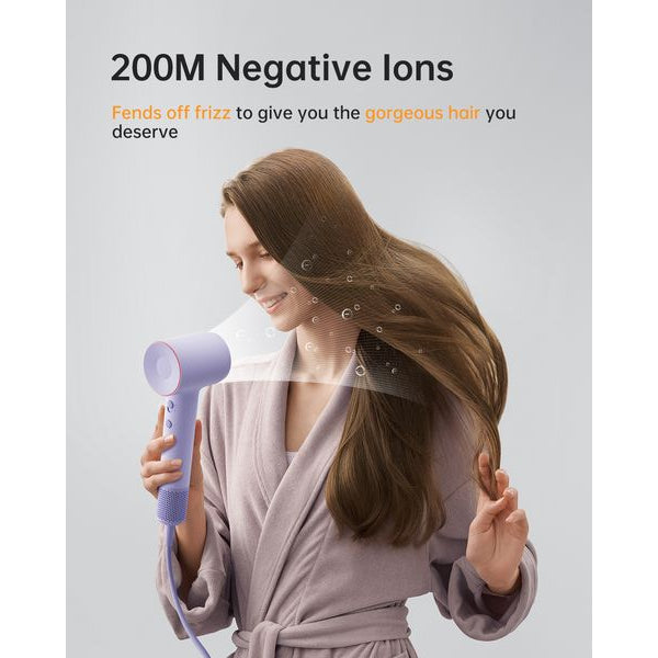 Laifen Haartrockner SE 2, 3 Aufsätze & Magnetanschluss, Flieder