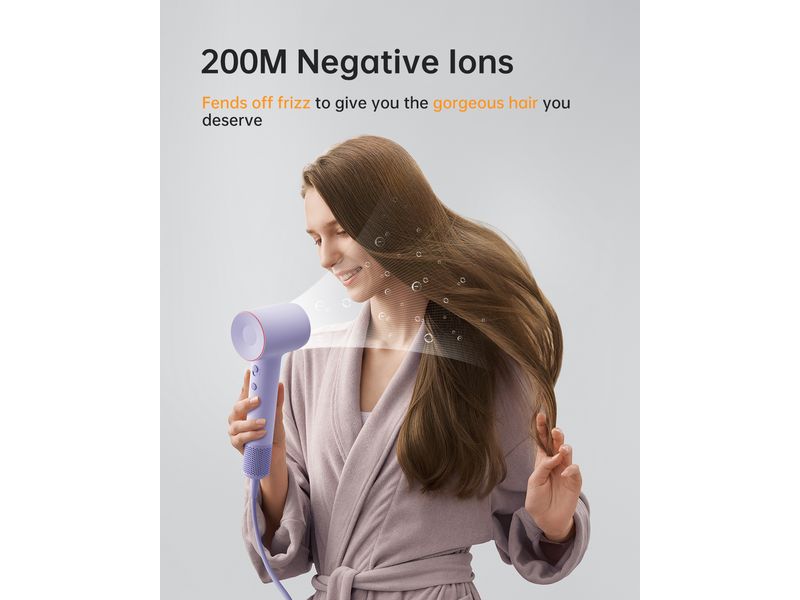 Laifen Haartrockner SE 2, 3 Aufsätze & Magnetanschluss, Flieder