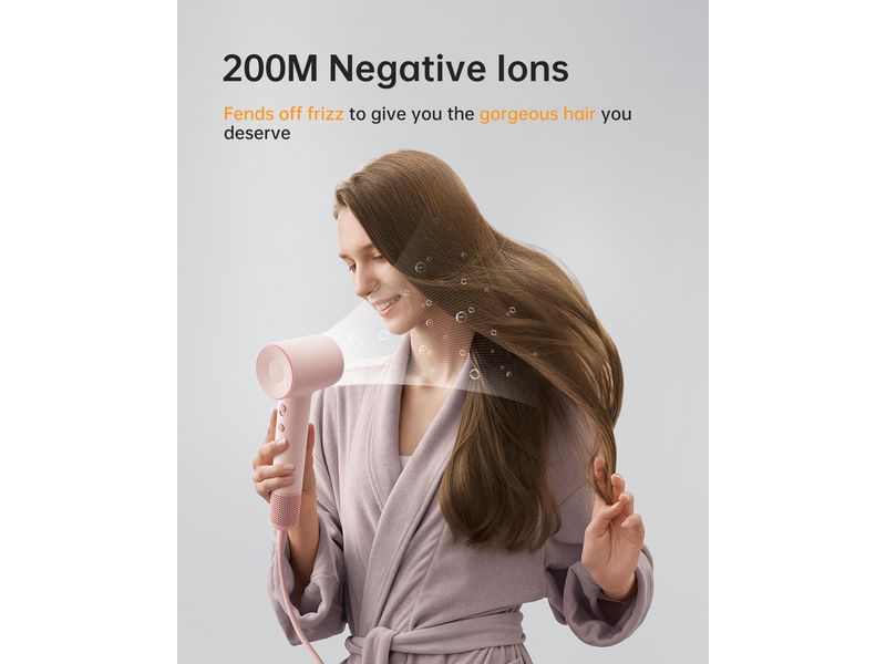 Laifen Haartrockner SE 2, 3 Aufsätze & Magnetanschluss, Rosa