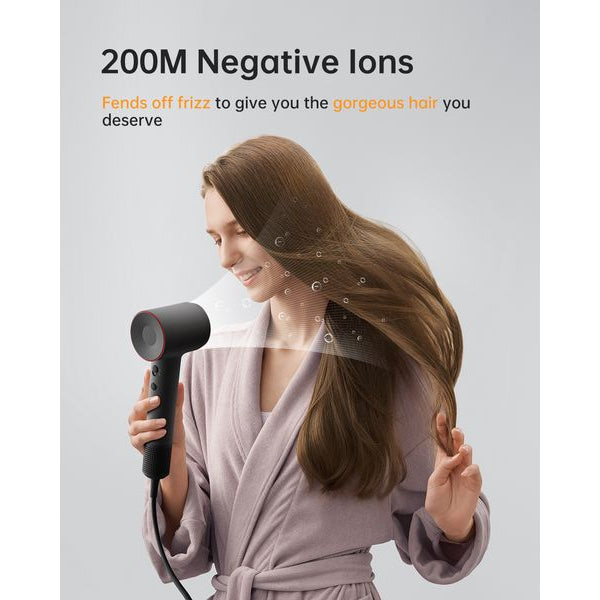 Laifen Haartrockner SE 2, 3 Aufsätze & Magnetanschluss, Schwarz