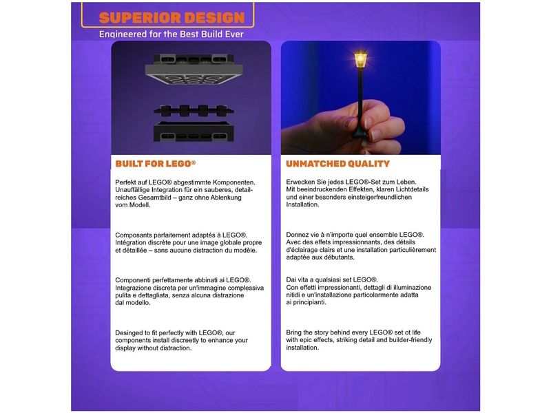 Light My Bricks LED-Licht-Set für LEGO® Winkelgasse 75978
