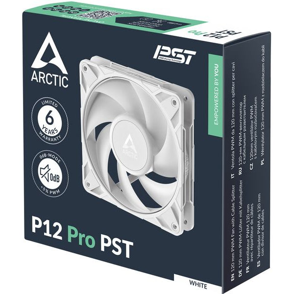 Arctic Cooling PC-Lüfter P12 Pro PST Weiss