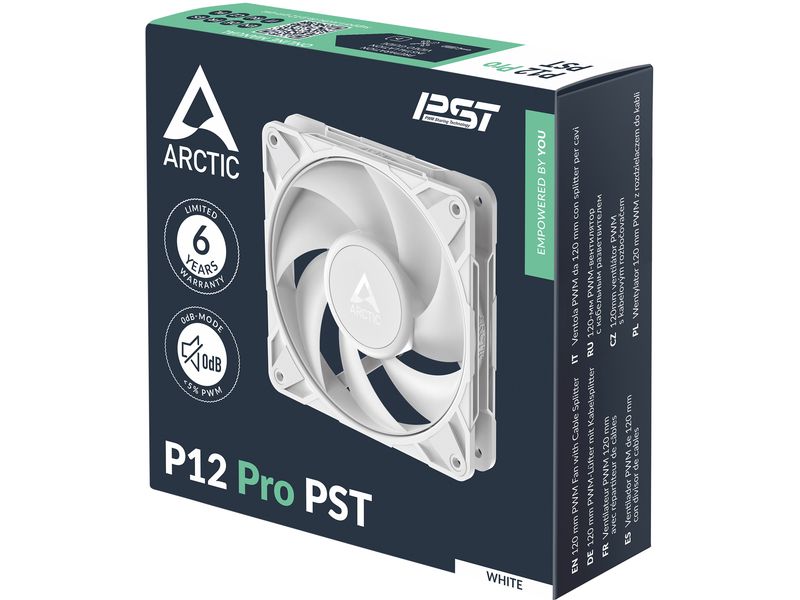 Arctic Cooling PC-Lüfter P12 Pro PST Weiss
