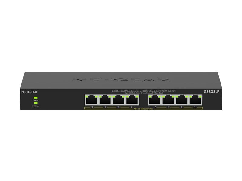 Netgear PoE+ Switch GS308LP 8 Port