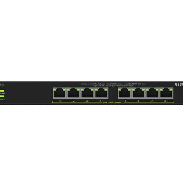 Netgear PoE+ Switch GS308LP 8 Port
