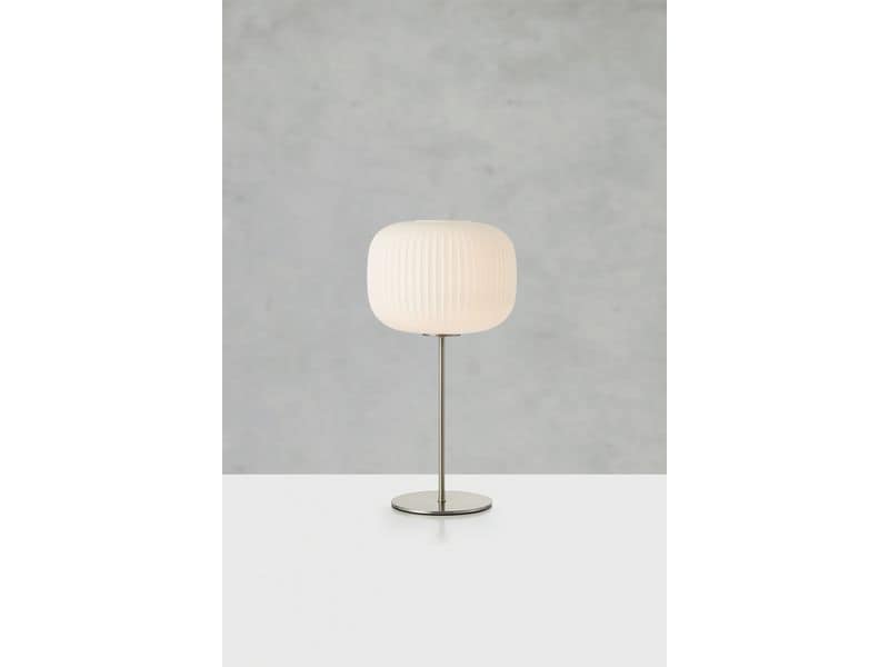 Markslöjd Sober Tischleuchte Weiss/Nickel