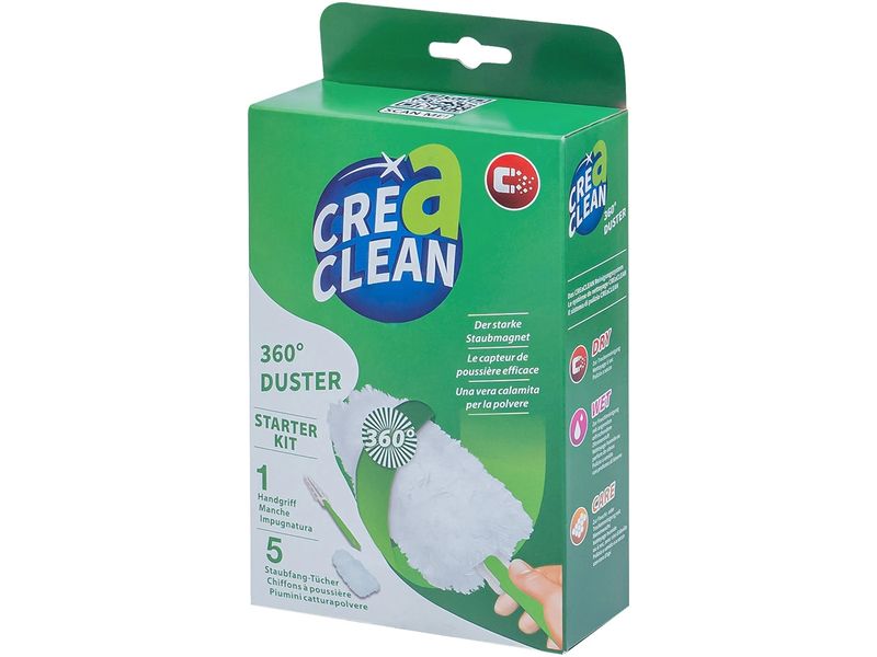 CreaClean Staubmagnet Starter Kit 360° Grün/Weiss